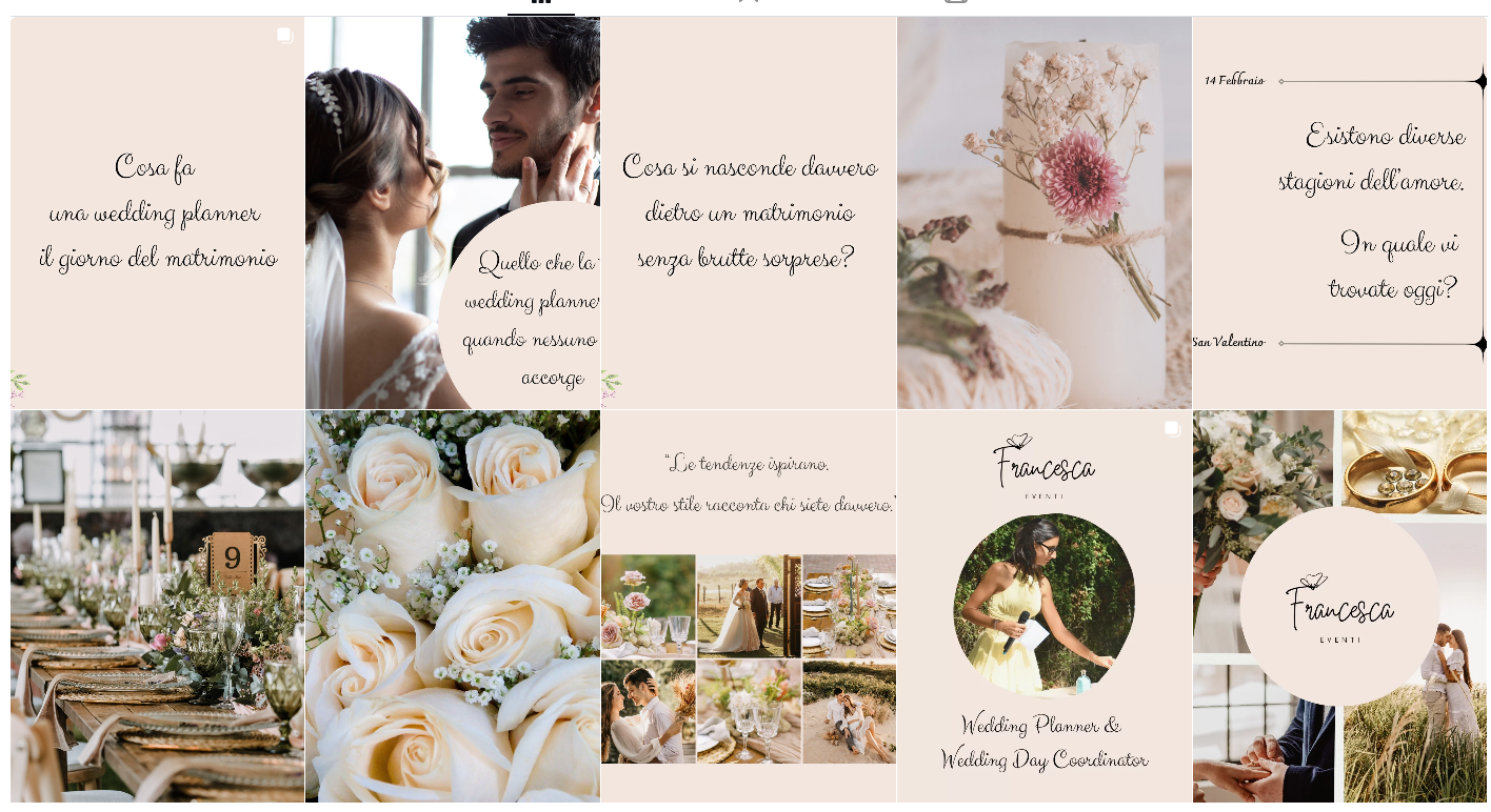 Anteprima dei post Instagram di Francesca Eventi